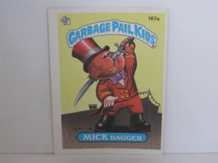 167a MICK Dagger 1986 Topps Garbage Pail Kids Card